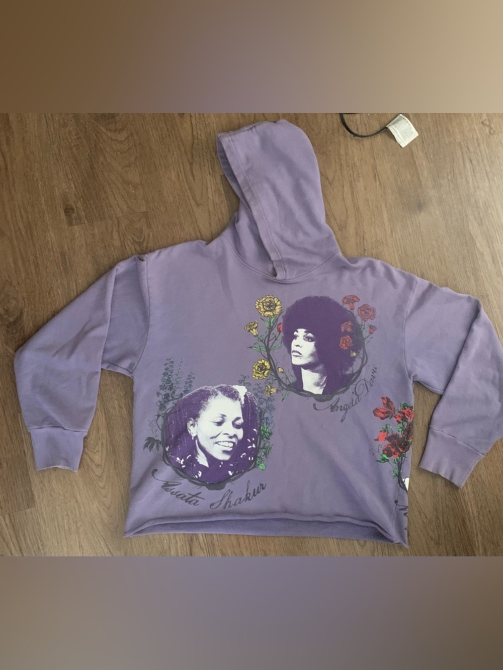 Lavender Graphic Crewneck Barriers Hoodie Sweatshirt